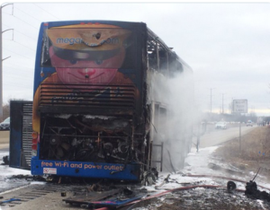 Burnt out megabus